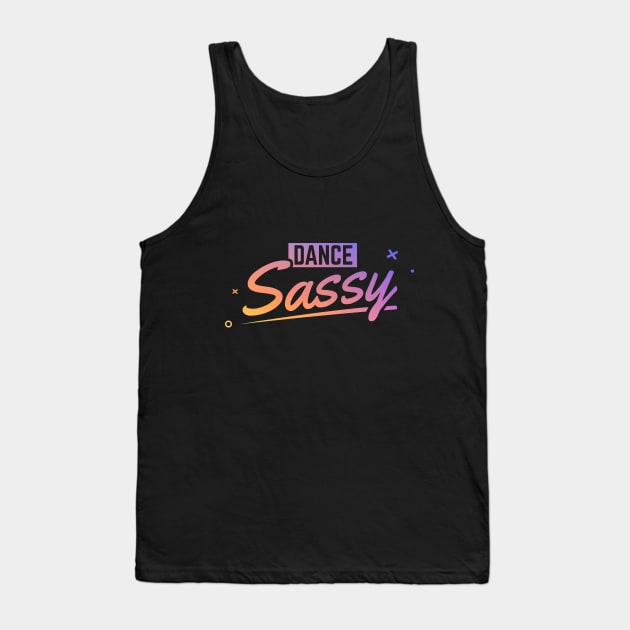 Dance Sassy Color Logo Tank Top by dancesassy